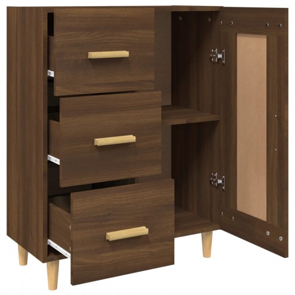 Buffet Chêne marron 69,5x34x90 cm Bois d'ingénierie