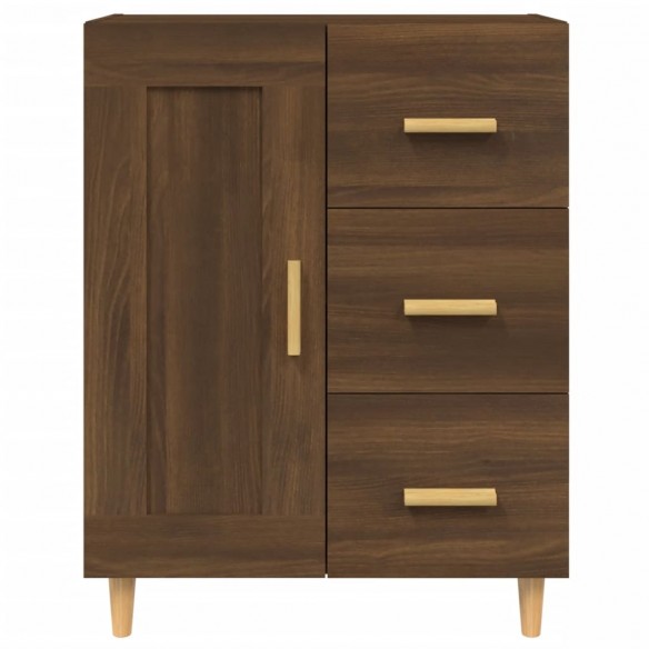 Buffet Chêne marron 69,5x34x90 cm Bois d'ingénierie