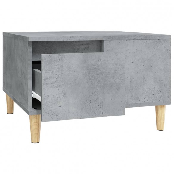 Table basse gris béton 55x55x36,5 cm bois d'ingénierie