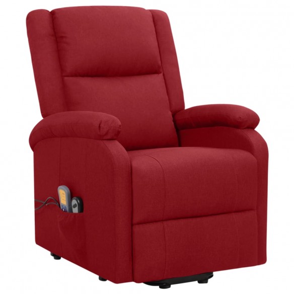 Fauteuil de massage Rouge bordeaux Tissu