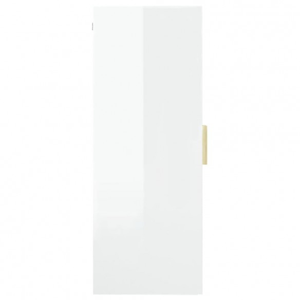 Armoire murale suspendue Blanc brillant 69,5x34x90 cm