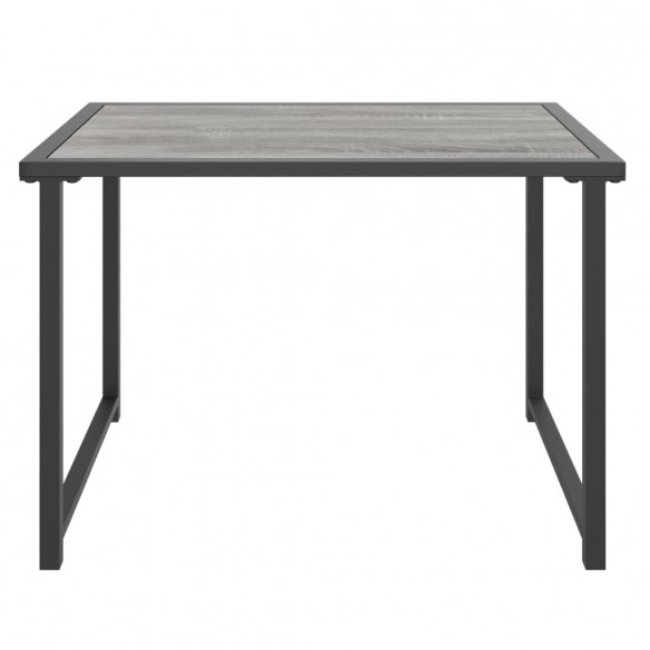 Table de jardin anthracite 55x40x37 cm acier