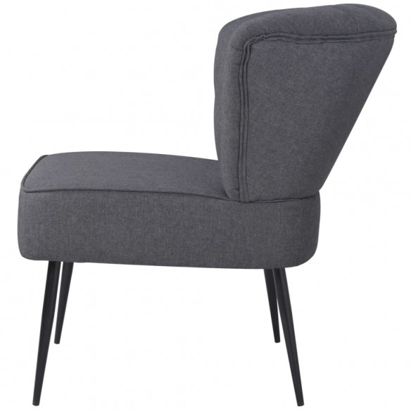 Chaise de cocktail Gris foncé Tissu