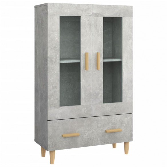 Buffet Gris béton 70x31x115 cm Bois d'ingénierie