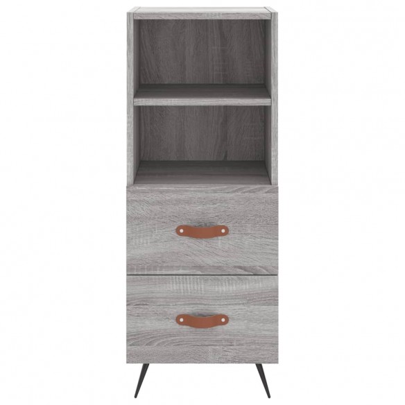 Buffet haut Sonoma gris 34,5x34x180 cm Bois d'ingénierie