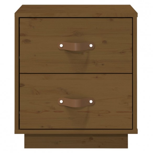 Tables de chevet 2pcs Marron miel 40x34x45cm Bois de pin massif