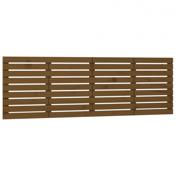 Tête de lit murale Marron miel 166x3x63 cm Bois massif de pin