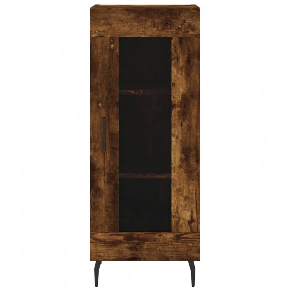 Buffet Chêne fumé 34,5x34x90 cm Bois d'ingénierie