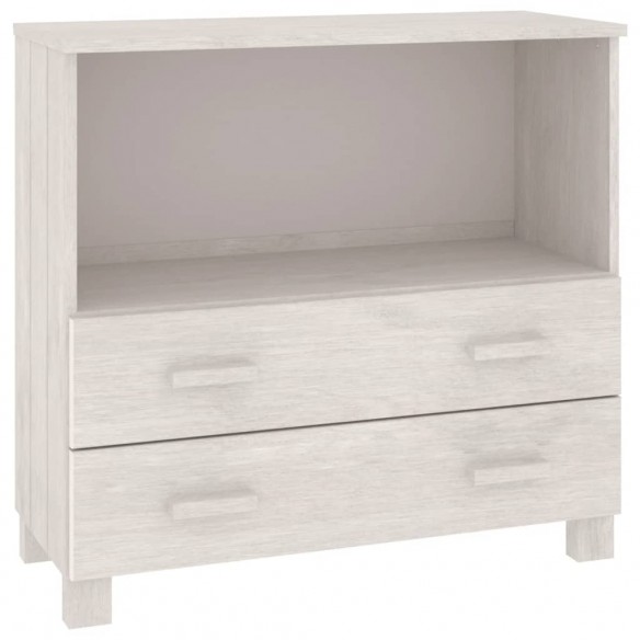 Buffet HAMAR Blanc 85x35x80 cm Bois massif de pin