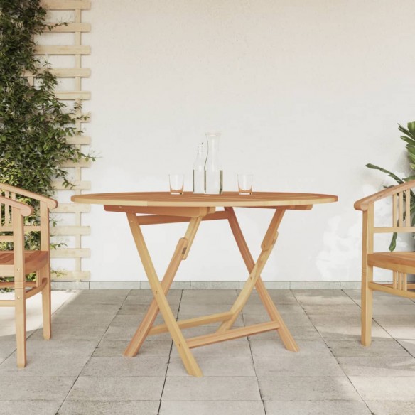 Table pliable de jardin Ø 120x75 cm bois massif de teck