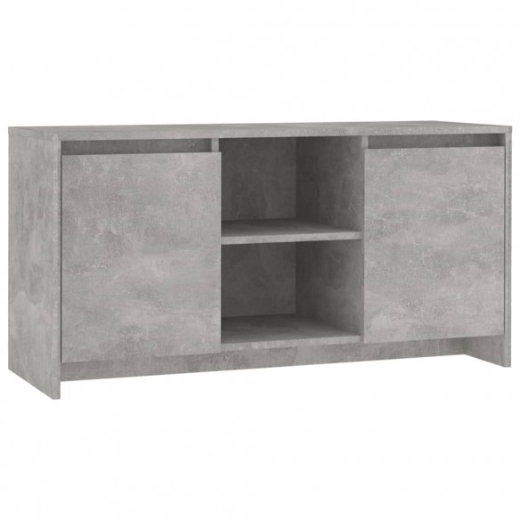 Meuble TV Gris béton 102x37,5x52,5 cm Aggloméré