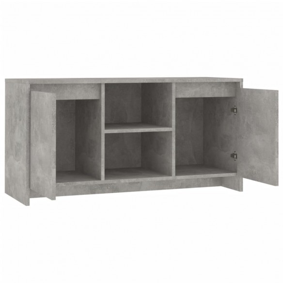 Meuble TV Gris béton 102x37,5x52,5 cm Aggloméré