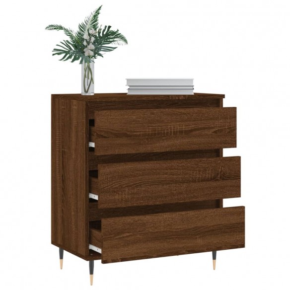 Buffet Chêne marron 60x35x70 cm Bois d'ingénierie