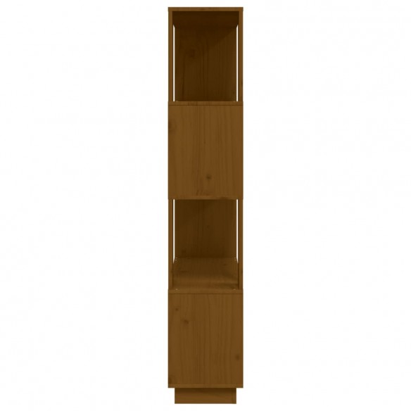 Bibliothèque/Cloison Marron miel 80x25x132 cm Bois massif