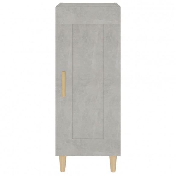 Buffet Gris béton 34,5x34x90 cm Bois d'ingénierie