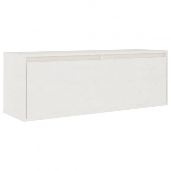 Meubles TV 3 pcs Blanc Bois massif de pin