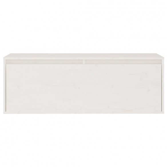 Meubles TV 3 pcs Blanc Bois massif de pin