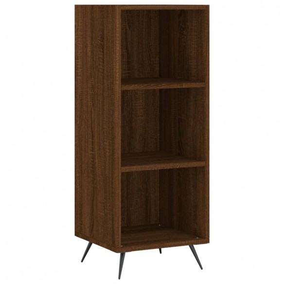 Armoire à étagères chêne marron 34,5x32,5x90 cm bois ingénierie