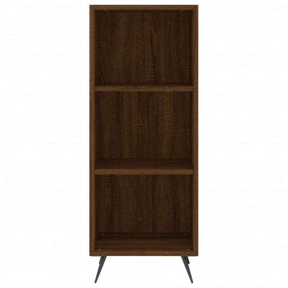 Armoire à étagères chêne marron 34,5x32,5x90 cm bois ingénierie