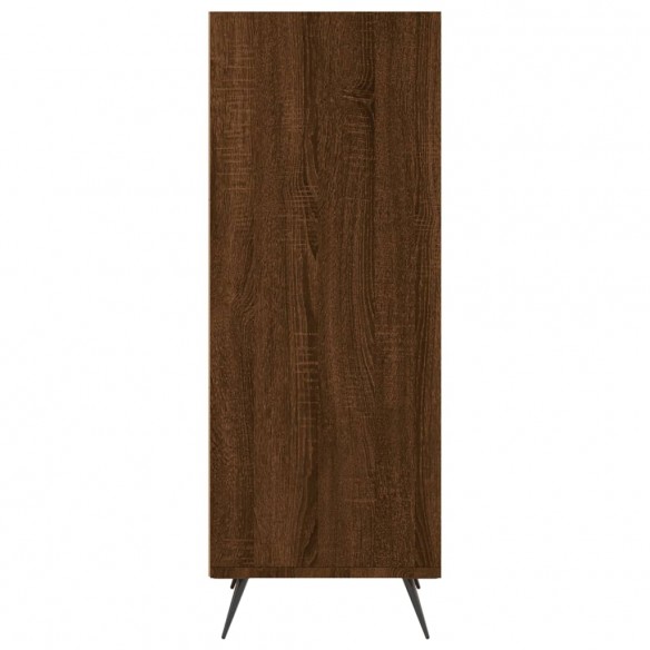 Armoire à étagères chêne marron 34,5x32,5x90 cm bois ingénierie