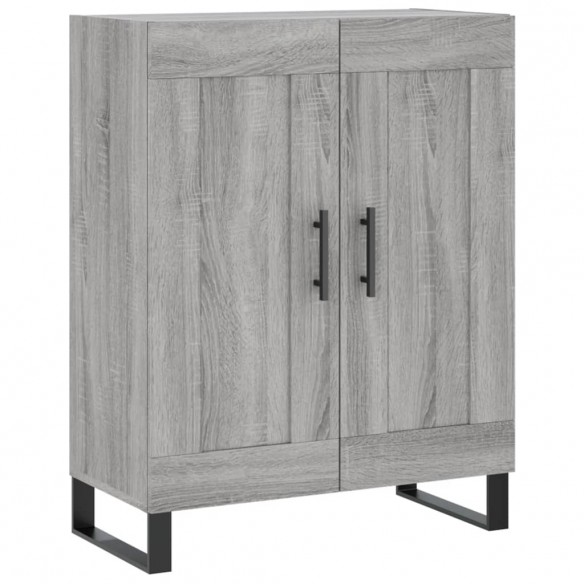 Buffet haut Sonoma gris 69,5x34x180 cm Bois d'ingénierie