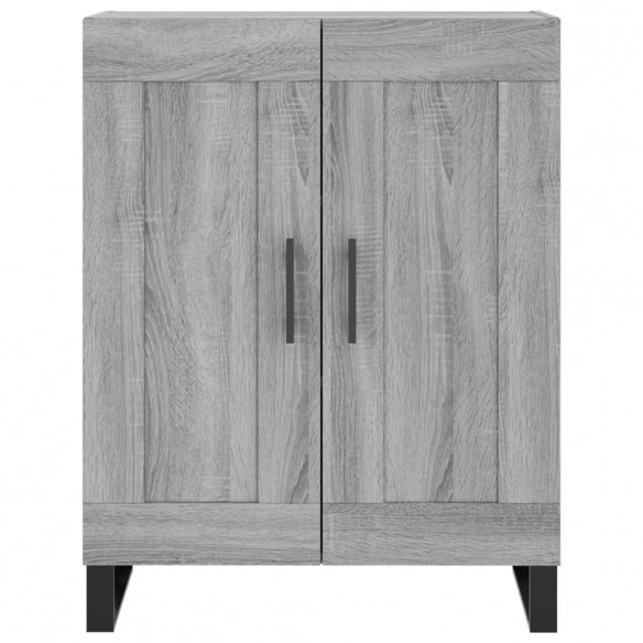 Buffet haut Sonoma gris 69,5x34x180 cm Bois d'ingénierie