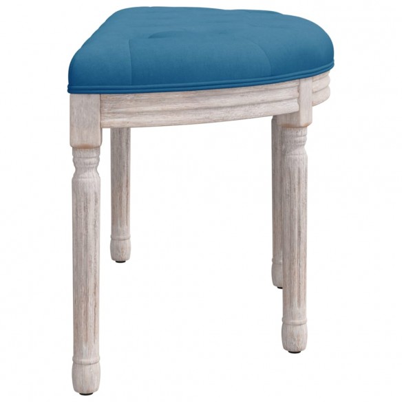 Banc Bleu 81,5x41x49 cm Velours