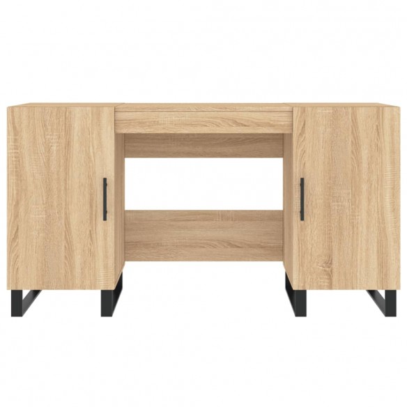 Bureau chêne sonoma 140x50x75 cm bois d'ingénierie