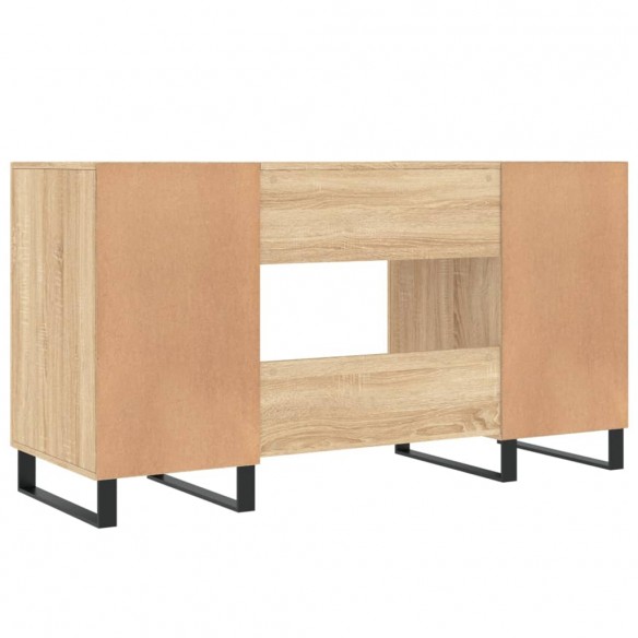 Bureau chêne sonoma 140x50x75 cm bois d'ingénierie