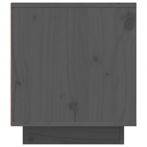 Meuble TV Gris 110x35x40,5 cm Bois de pin massif