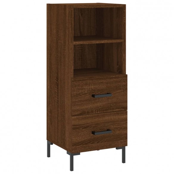 Buffet Chêne marron 34,5x34x90 cm Bois d'ingénierie