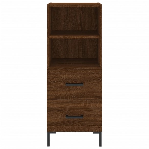 Buffet Chêne marron 34,5x34x90 cm Bois d'ingénierie