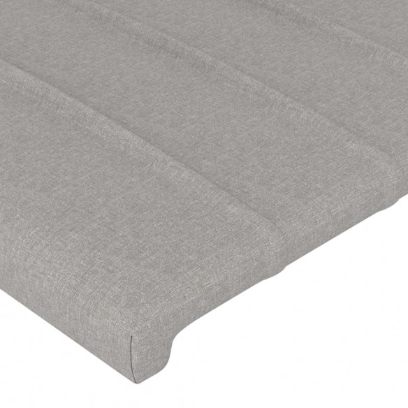 Tête de lit Gris clair 80x5x78/88 cm Tissu