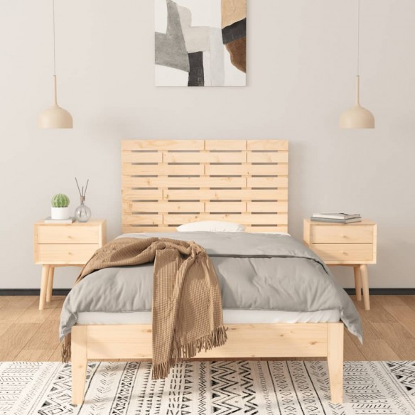 Tête de lit murale 106x3x63 cm Bois massif de pin