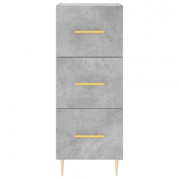 Buffet Gris béton 34,5x34x90 cm Bois d'ingénierie