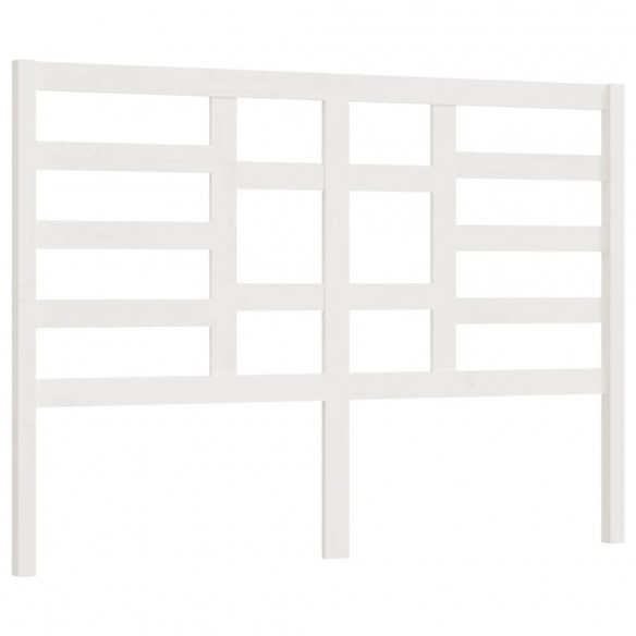 Tête de lit Blanc 126x4x104 cm Bois massif de pin