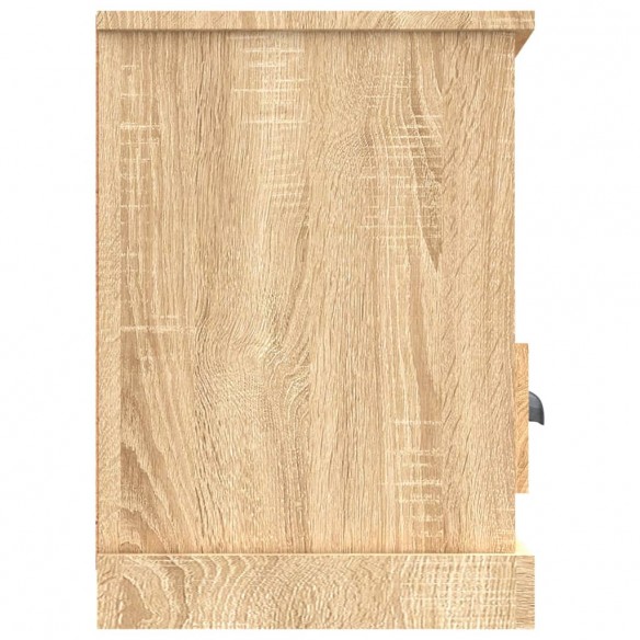 Meuble TV chêne sonoma 100x35x50 cm bois d'ingénierie