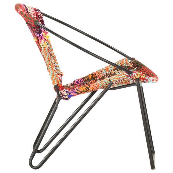 Chaise ronde Chindi Multicolore Tissu