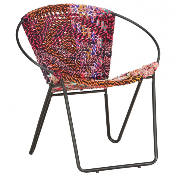 Chaise ronde Chindi Multicolore Tissu