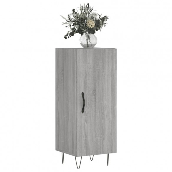 Buffet Sonoma gris 34,5x34x90 cm Bois d'ingénierie