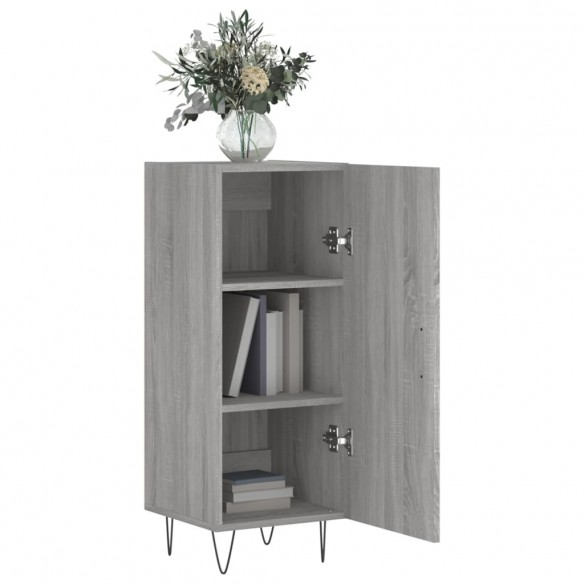 Buffet Sonoma gris 34,5x34x90 cm Bois d'ingénierie