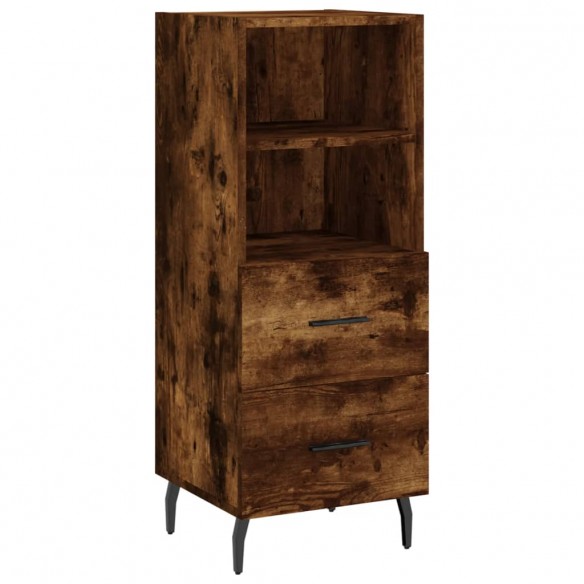 Buffet Chêne fumé 34,5x34x90 cm Bois d'ingénierie