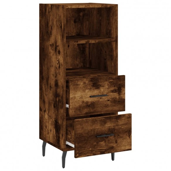 Buffet Chêne fumé 34,5x34x90 cm Bois d'ingénierie