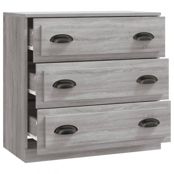 Buffet sonoma gris 70x35,5x67,5 cm bois d'ingénierie