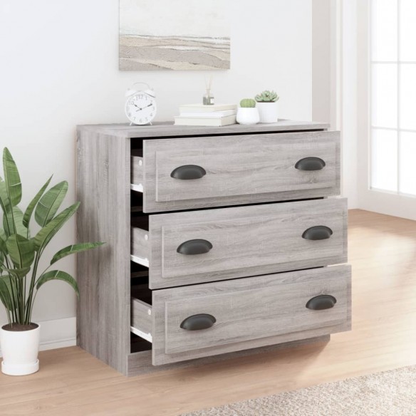 Buffet sonoma gris 70x35,5x67,5 cm bois d'ingénierie