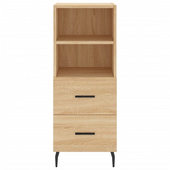 Buffet haut Chêne sonoma 34,5x34x180 cm Bois d'ingénierie