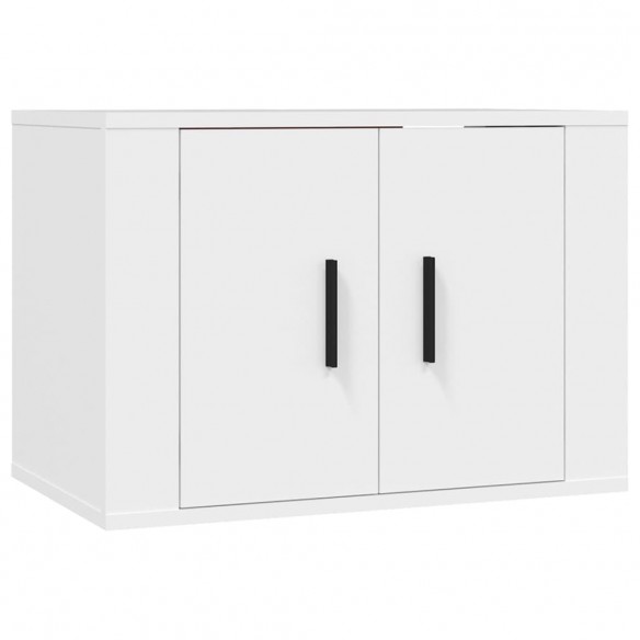 Meubles TV muraux 3 pcs blanc 57x34,5x40 cm