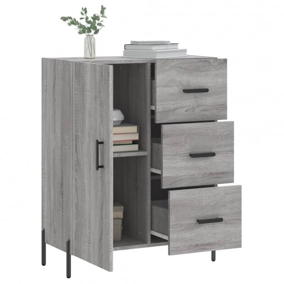 Buffet sonoma gris 69,5x34x90 cm bois d'ingénierie