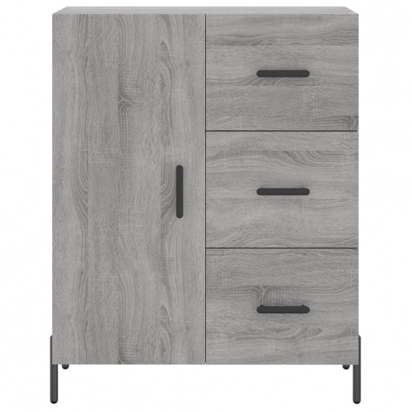 Buffet sonoma gris 69,5x34x90 cm bois d'ingénierie