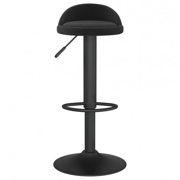 Tabourets de bar 2 pcs Noir Velours